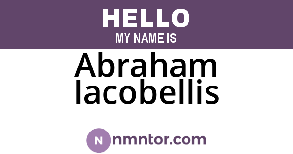 Abraham Iacobellis
