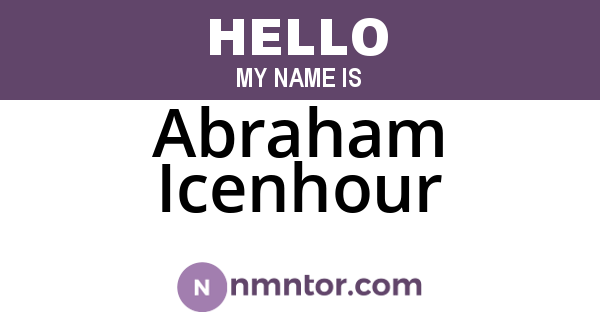 Abraham Icenhour
