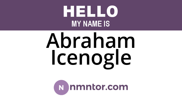 Abraham Icenogle