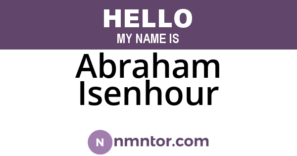 Abraham Isenhour