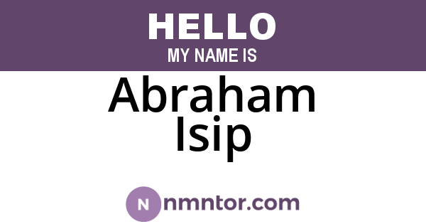 Abraham Isip
