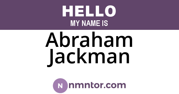 Abraham Jackman