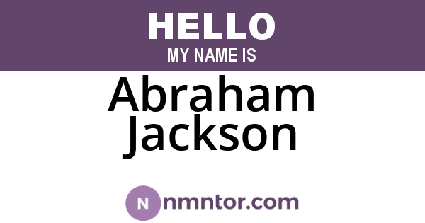 Abraham Jackson