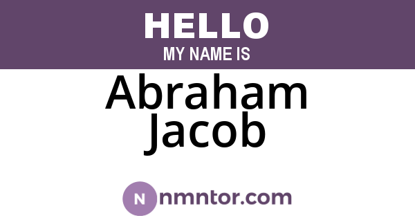 Abraham Jacob
