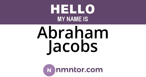Abraham Jacobs