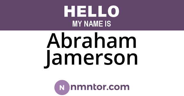 Abraham Jamerson