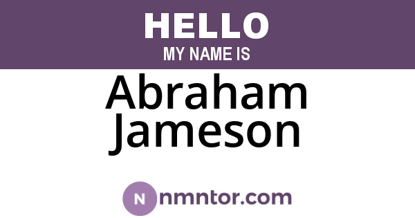 Abraham Jameson