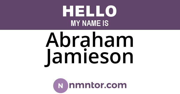 Abraham Jamieson