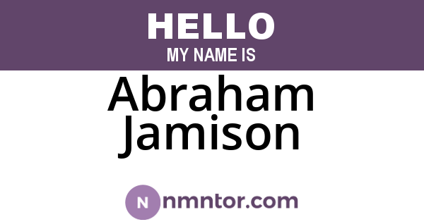 Abraham Jamison