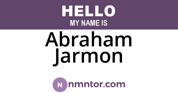 Abraham Jarmon