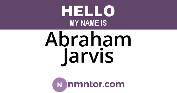 Abraham Jarvis