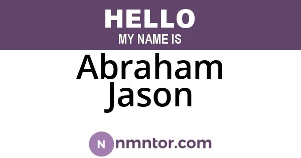 Abraham Jason