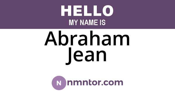 Abraham Jean