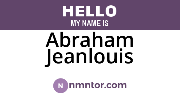 Abraham Jeanlouis