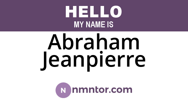 Abraham Jeanpierre