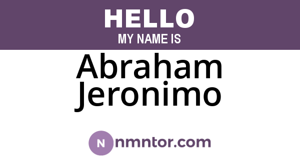 Abraham Jeronimo