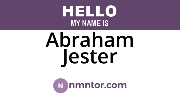 Abraham Jester