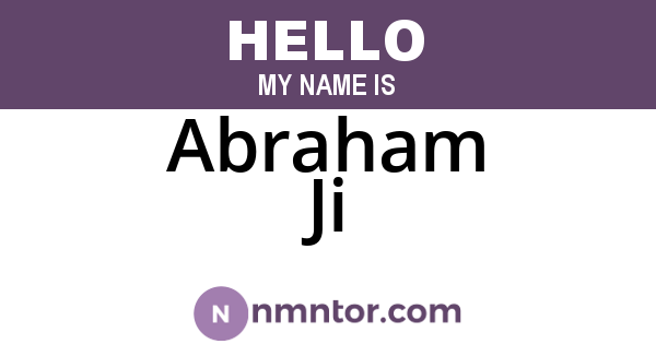 Abraham Ji