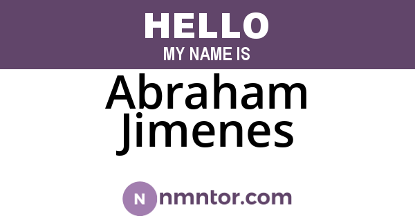 Abraham Jimenes