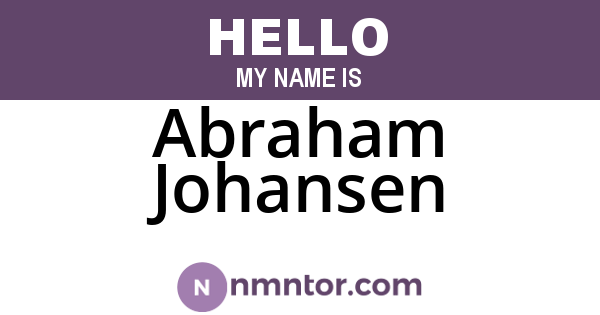 Abraham Johansen