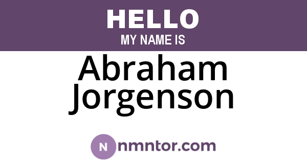Abraham Jorgenson