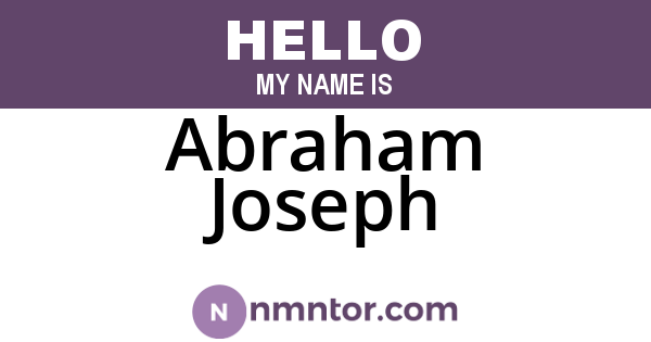 Abraham Joseph