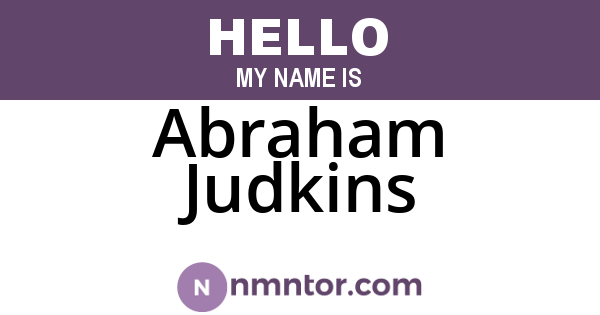 Abraham Judkins