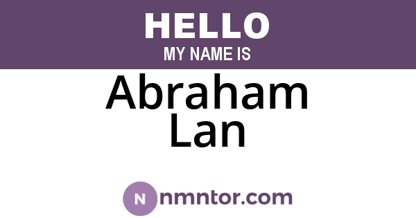 Abraham Lan