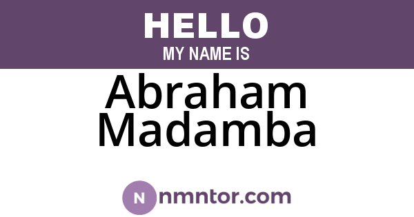 Abraham Madamba