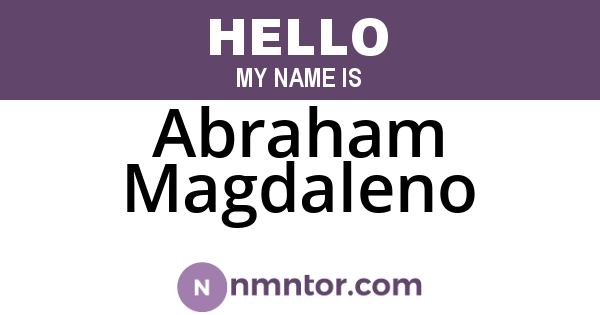 Abraham Magdaleno