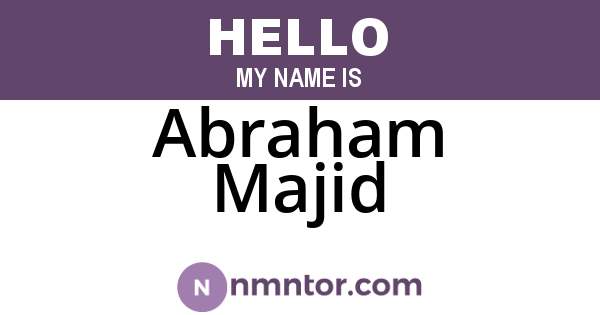 Abraham Majid