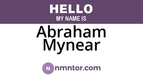 Abraham Mynear