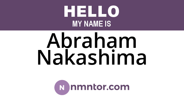 Abraham Nakashima