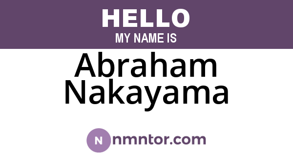 Abraham Nakayama