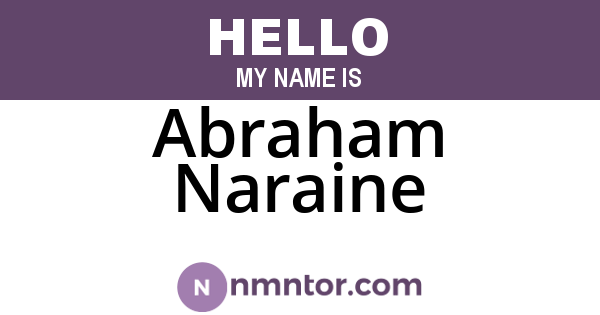Abraham Naraine
