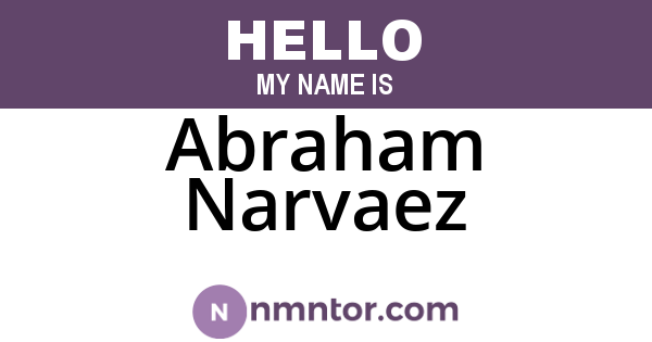 Abraham Narvaez