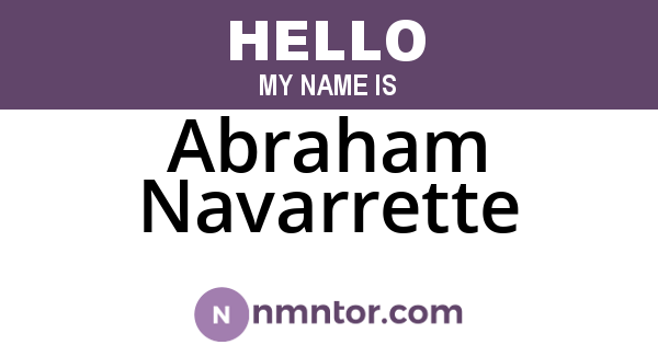 Abraham Navarrette