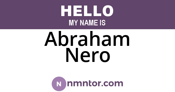 Abraham Nero