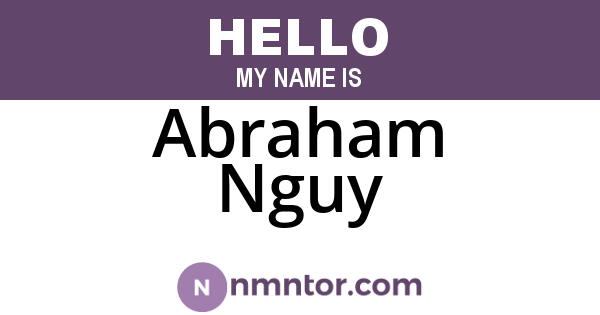 Abraham Nguy