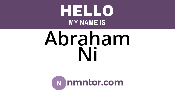 Abraham Ni