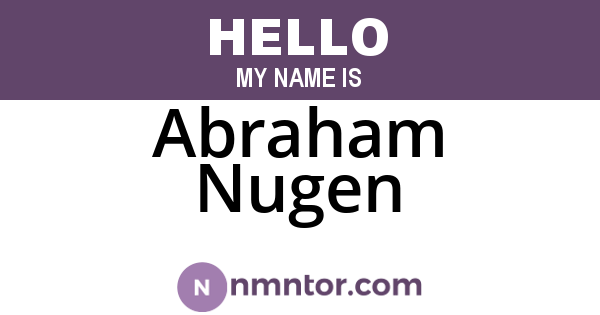 Abraham Nugen