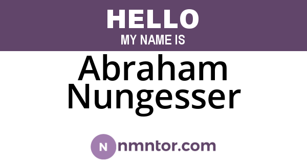 Abraham Nungesser