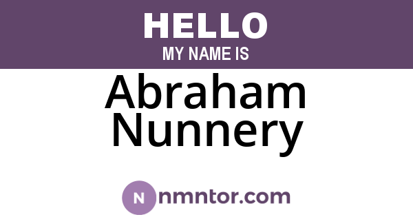 Abraham Nunnery