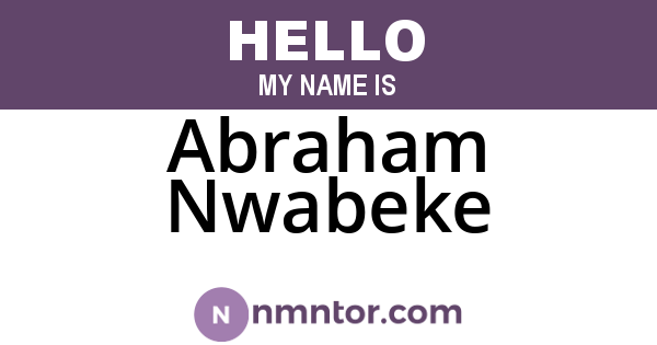 Abraham Nwabeke
