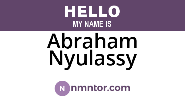 Abraham Nyulassy