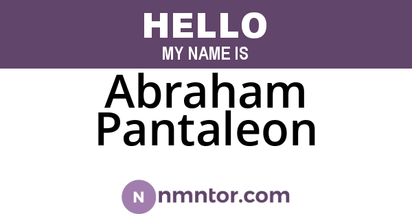 Abraham Pantaleon