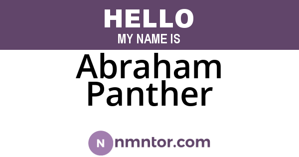 Abraham Panther