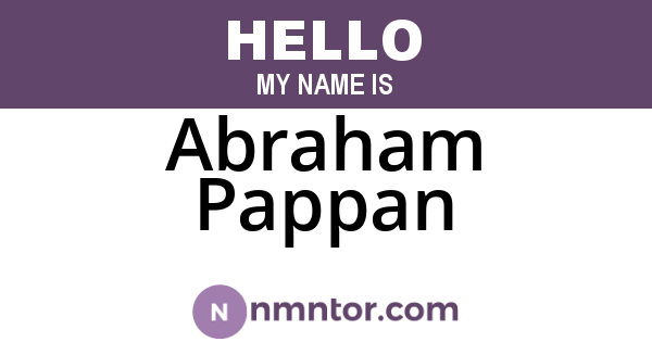 Abraham Pappan