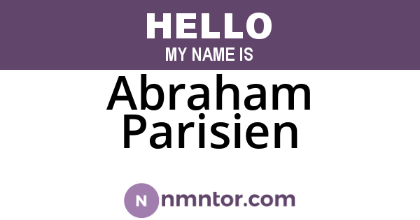 Abraham Parisien