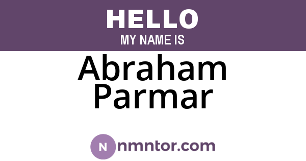 Abraham Parmar